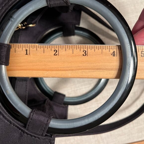 Liz Claiborne Shantung Satchel Black - Picture 7 of 8